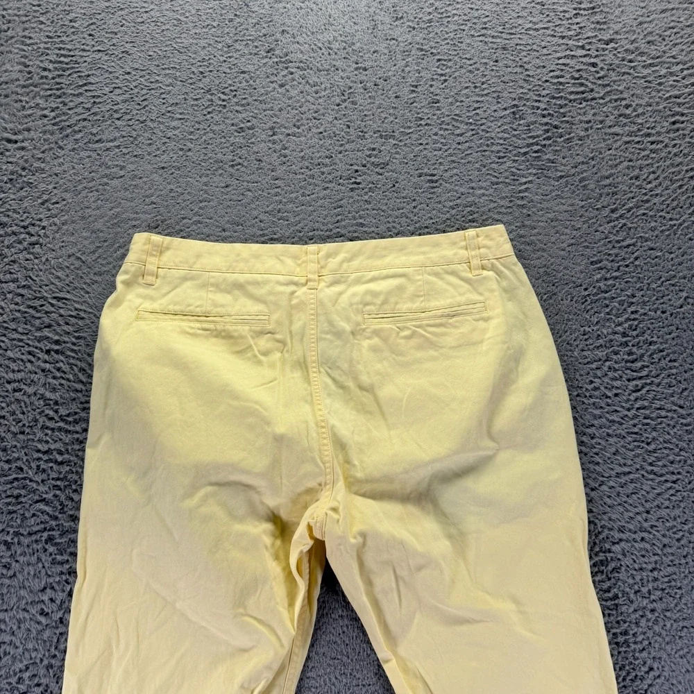 Bonobos Pant Mens 36x32 Yellow Cotton Chino Straight Slim Business Preppy Career